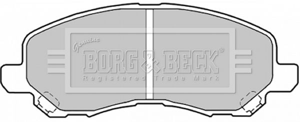 BORG & BECK Комплект тормозных колодок, дисковый тормоз BBP1831